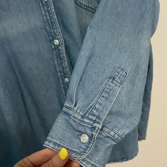 Vintage 90s Looney Tunes Denim Shirt with Cartoon Characters - Picture 7 of 8